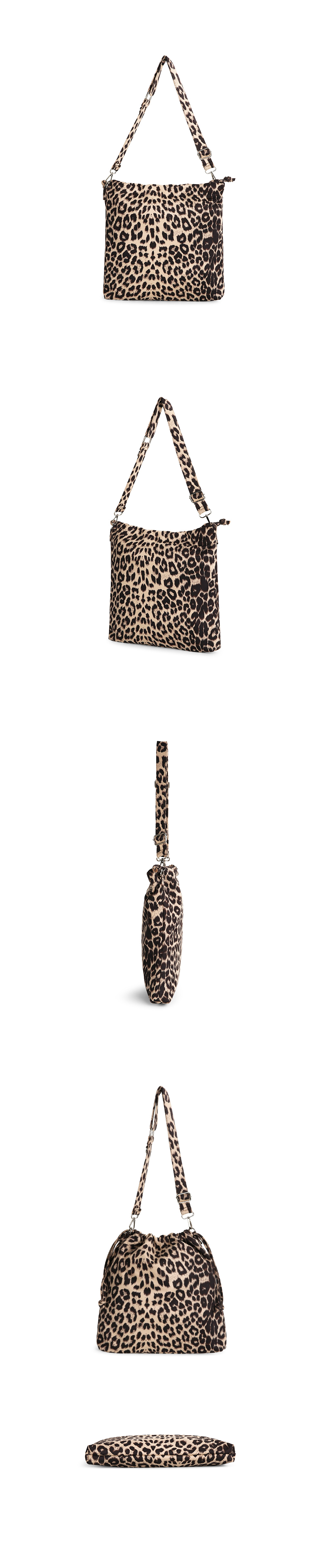 String Leopard Bag with Mini Pouch-Holiholic