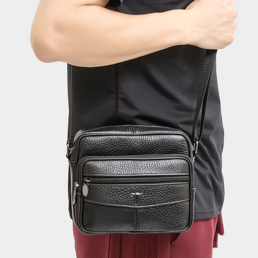 BM_11018 남성 데일리 가죽 미니 크로스백