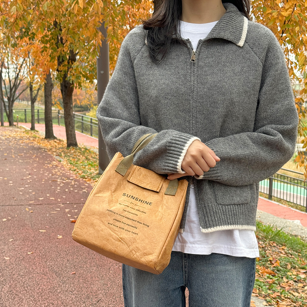 BR_907 종이 보온 보냉 도시락 가방