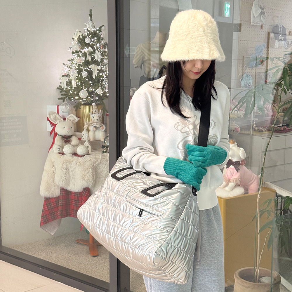 BR_920 대형 패딩 보스턴 가방