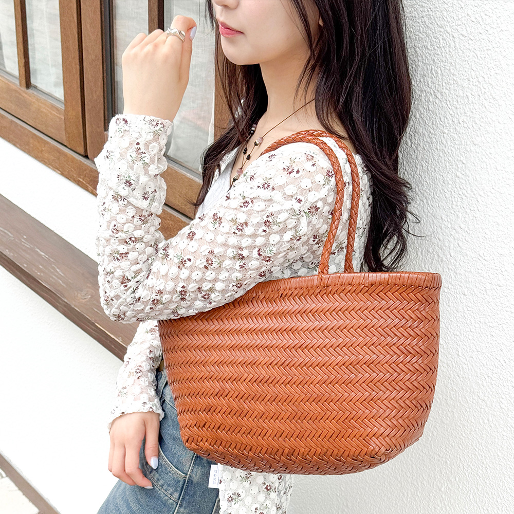 BR_9011 드래곤백 가죽 메쉬 숄더백