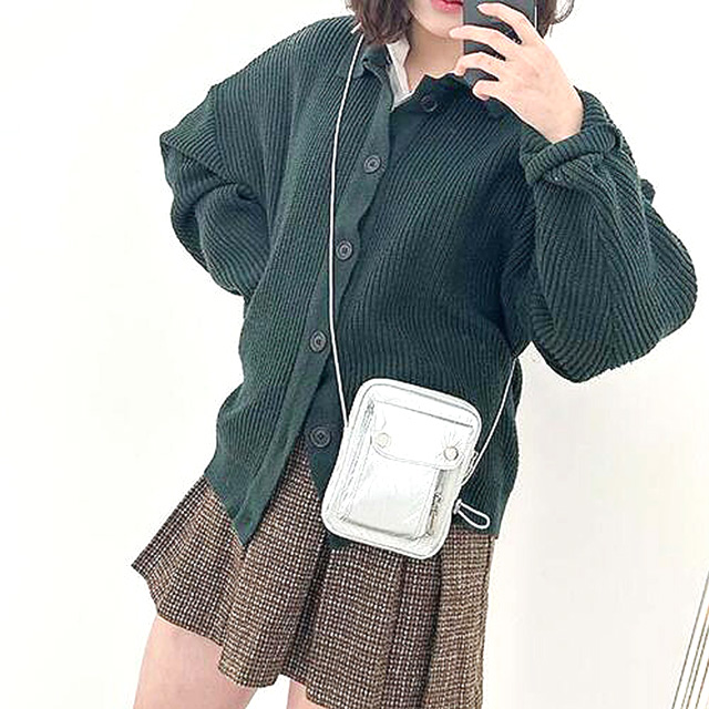 CHMA_30041 버튼 미니포켓 크로스백