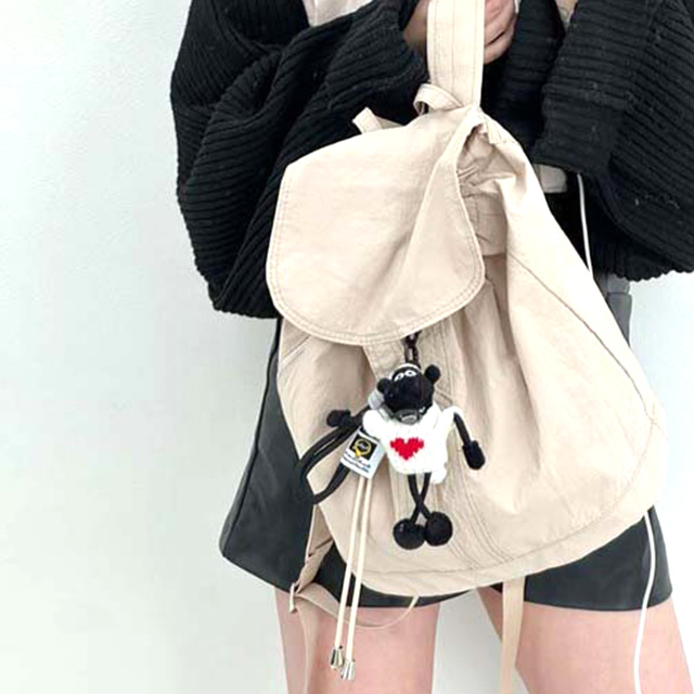 CHMA_30291 베이직 바스락 나일론 여성 백팩