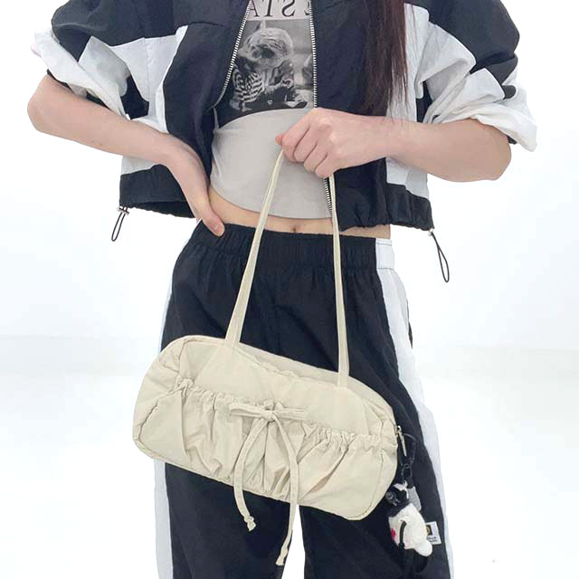 CHMA_30320 리본 셔링 바스락 숄더백