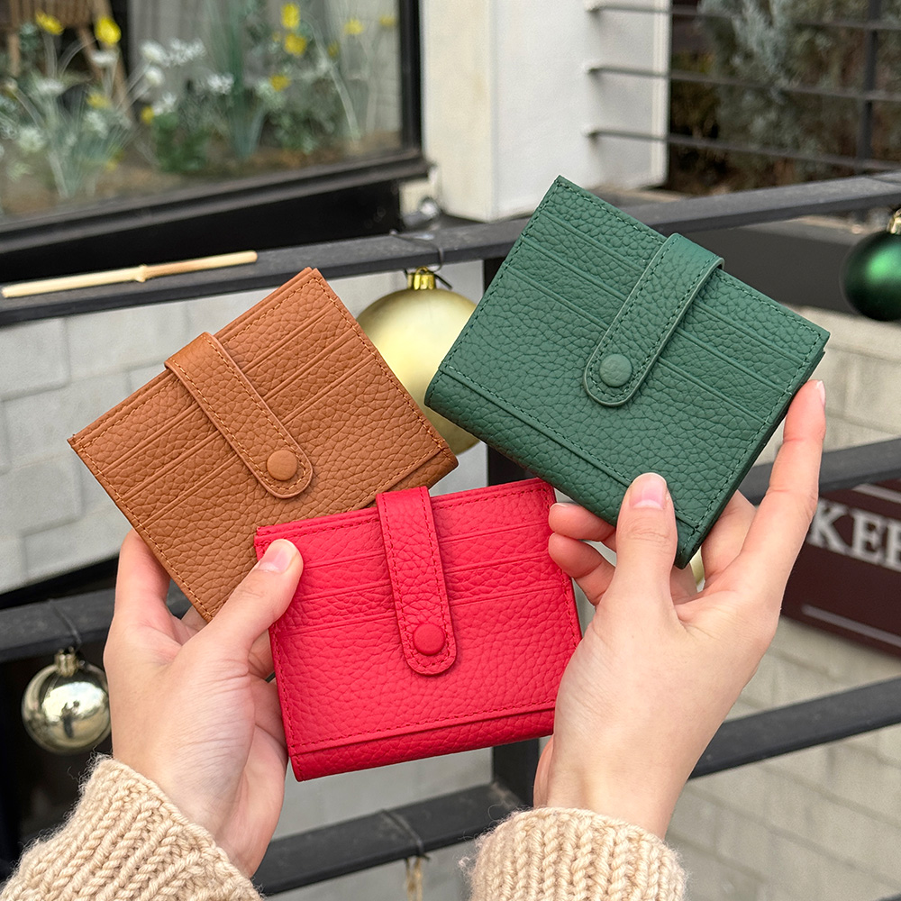 DKES_022K 가죽 카드 미니 반지갑