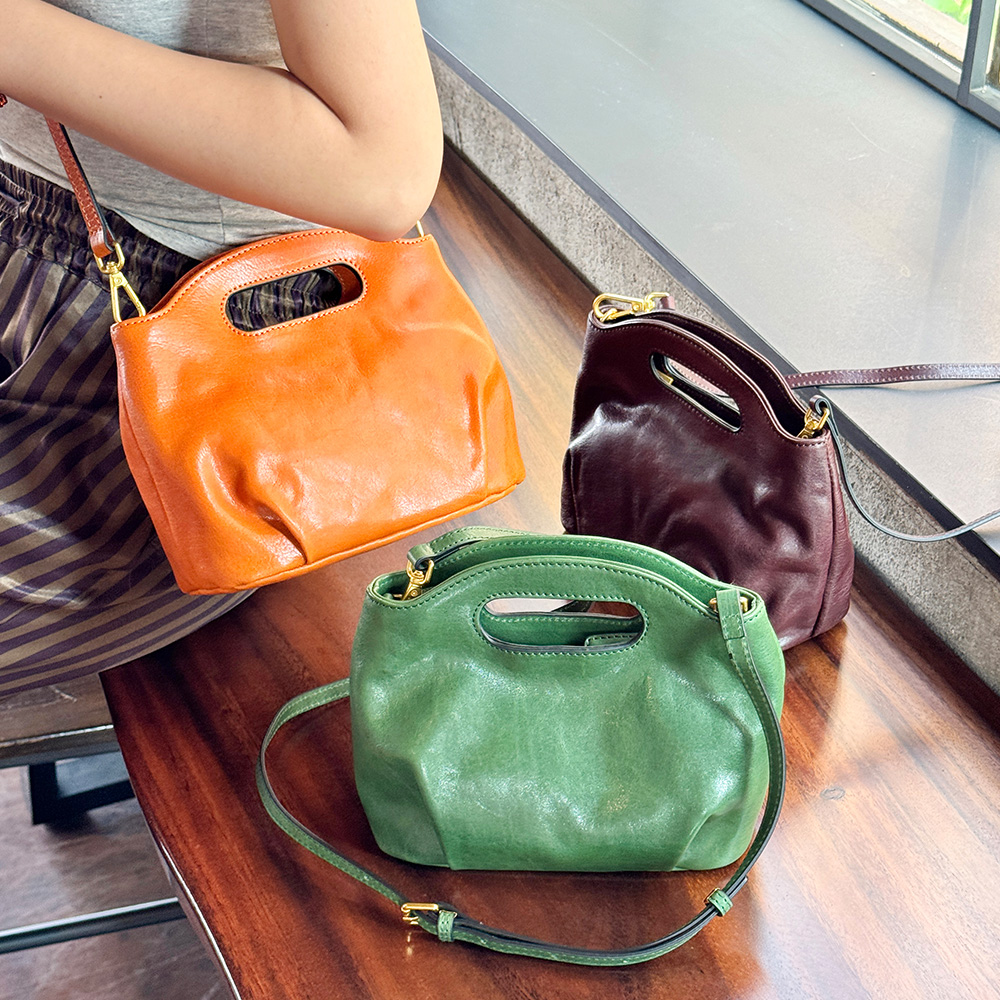 DKES_G8026 여성 가죽 미니 토트 크로스백