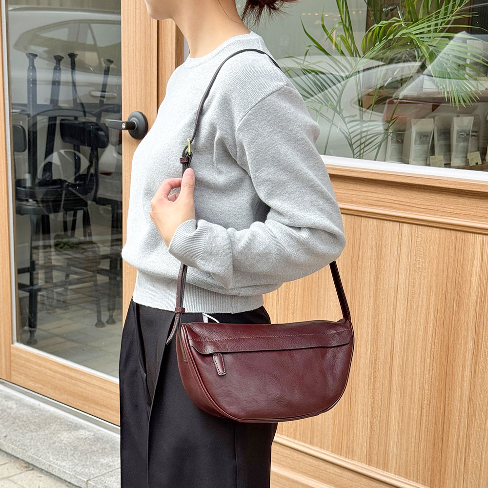 DKES_G8074 여성 가죽 호보 크로스백