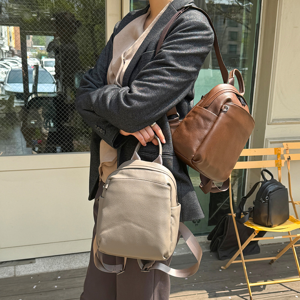 DKES_G8505 소가죽 데일리 여성 미니 백팩