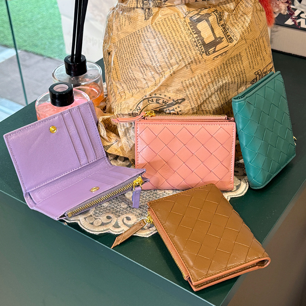 FC_3056 가죽 매쉬 반지갑