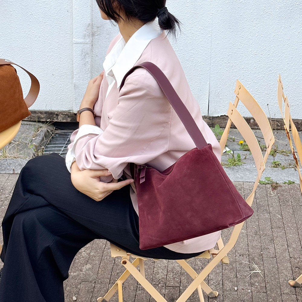 FC_625 여성 가죽 스웨이드 숄더백