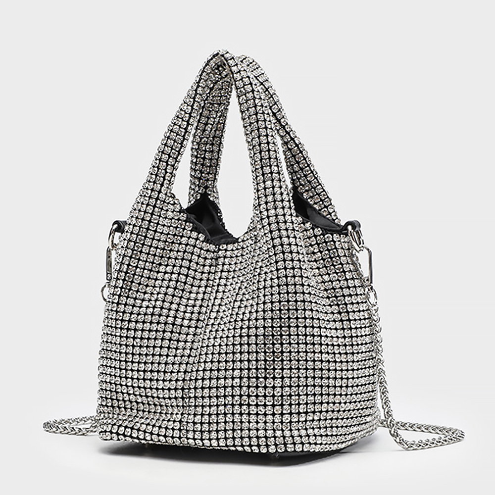 FC_W803 스터드 사각바닥 토트 크로스백