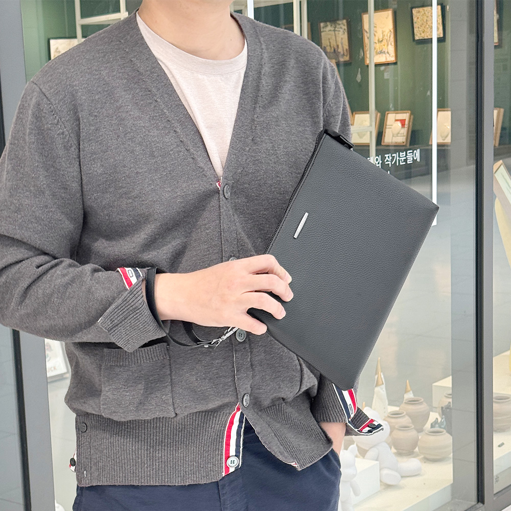 GE_6444 남성 레더 클러치백(소)