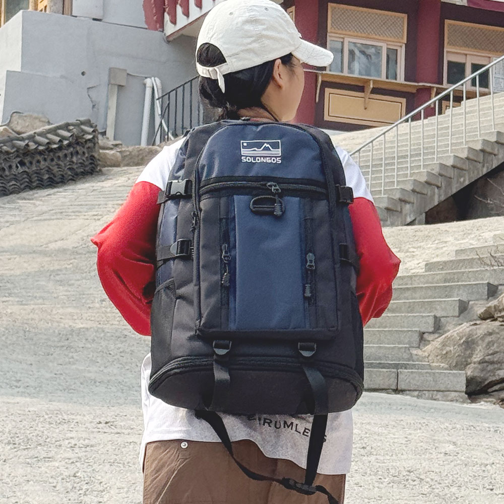 KM_M3PR 확장형 등산 가방 아웃도어 빅 백팩(50리터)