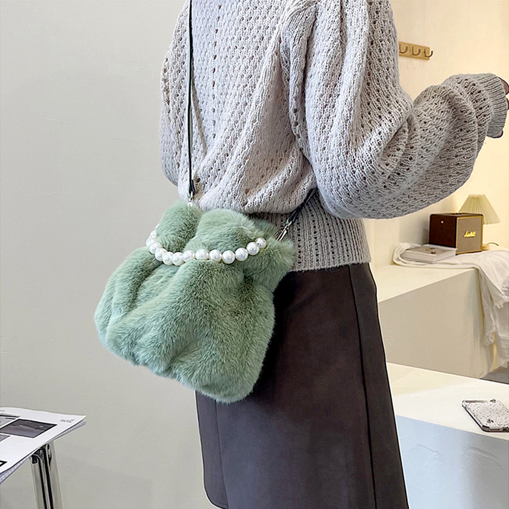 MT_22906 페이크퍼 털가방 진주 토트 크로스백