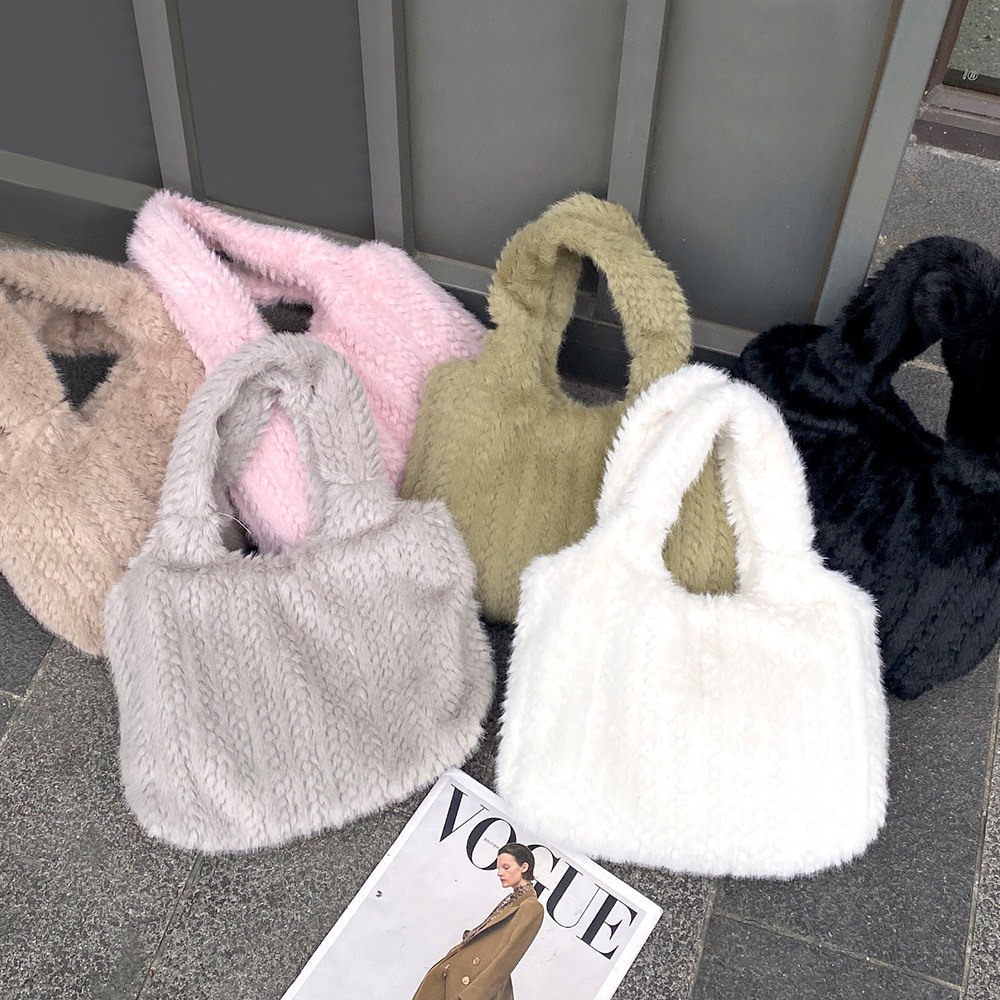 MT_22937 페이크퍼 털가방 토트백