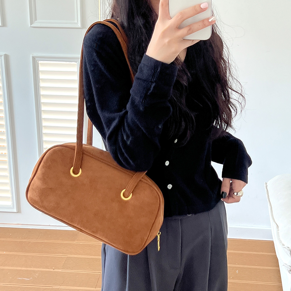 MT_22959 여성 스웨이드 보스턴 숄더백