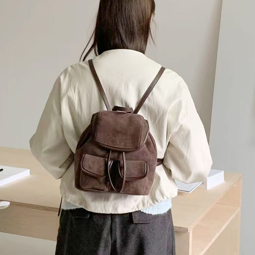 MT_21055 여성 부드러운 스웨이드 미니 백팩