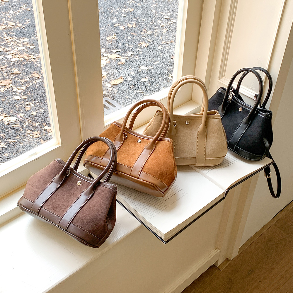 MT_22969 여성 스웨이드 미니 토트 크로스백