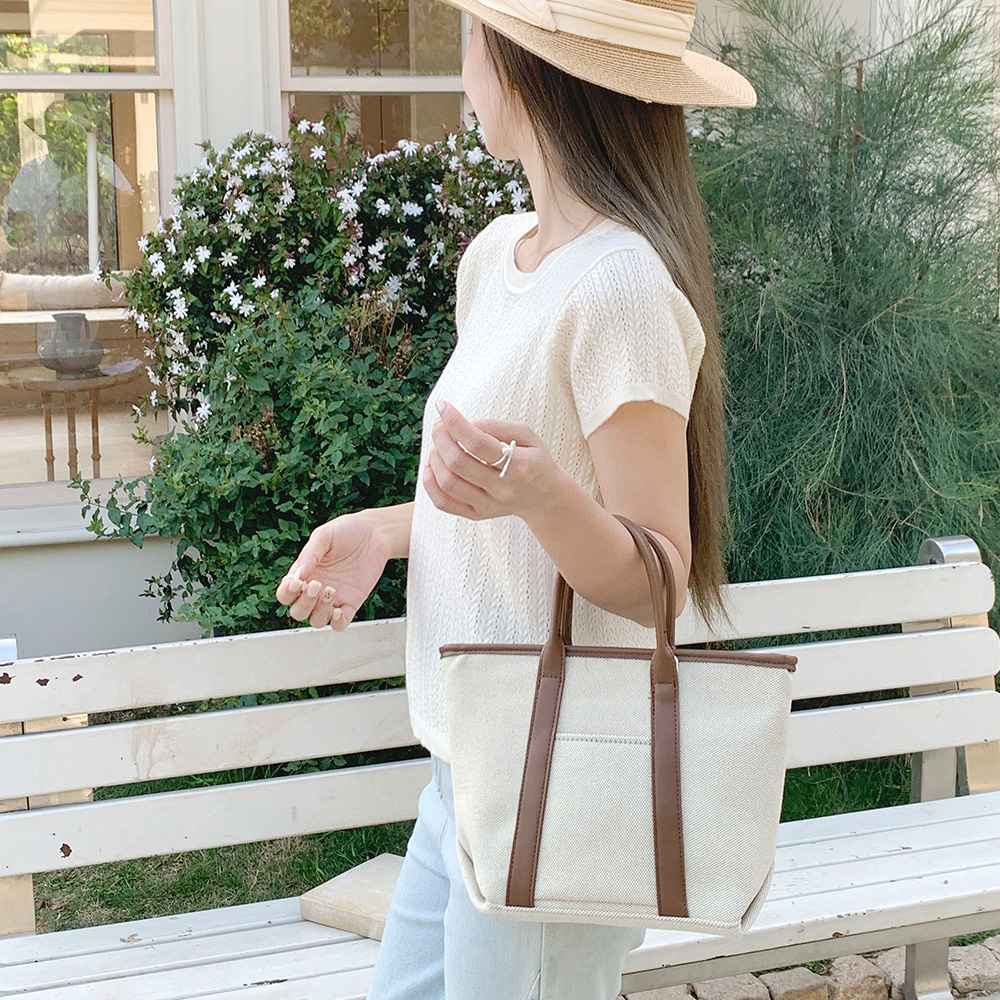 MT_22344 캐주얼 캔버스 토트 크로스백