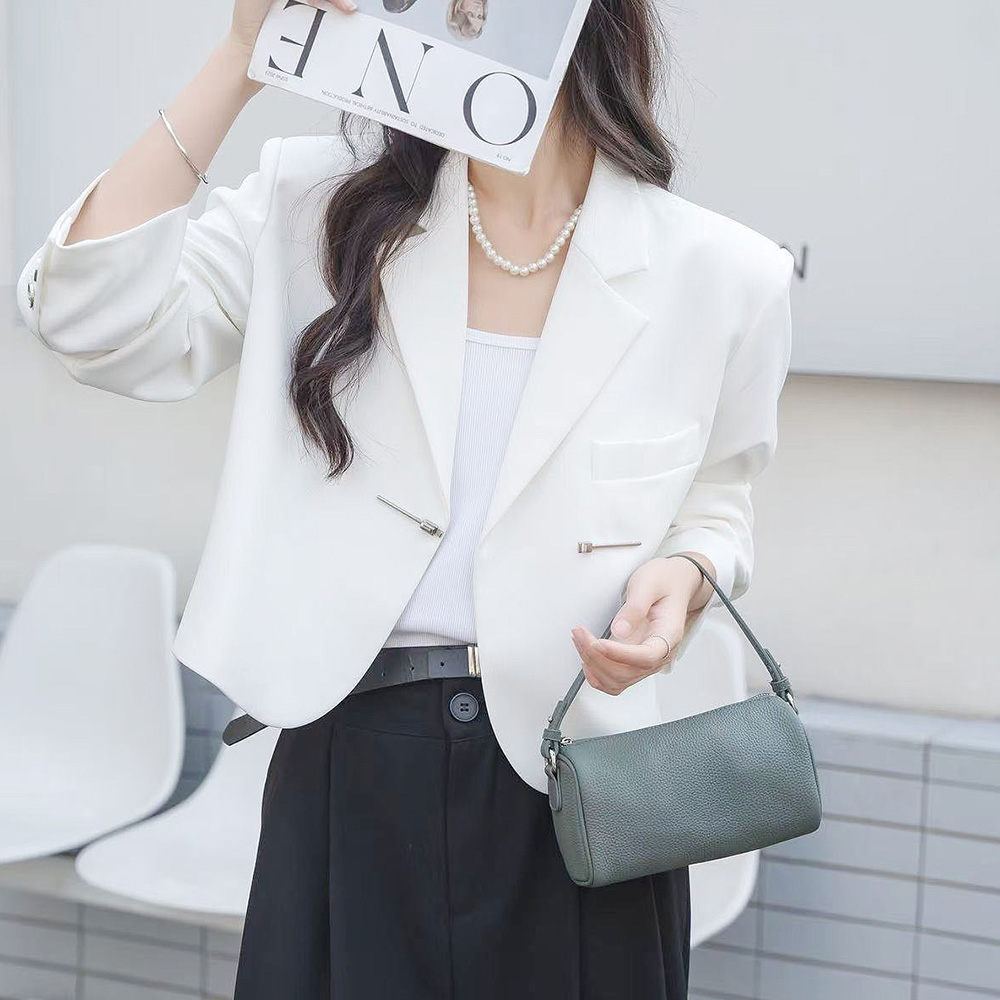 MT_27101 심플 미니 보스턴 소가죽 토트 크로스백