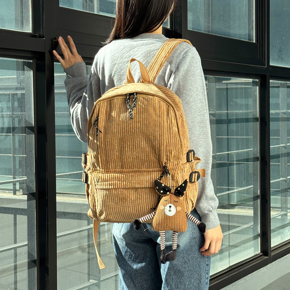 OP_M2355 코듀로이 골덴 인형 백팩