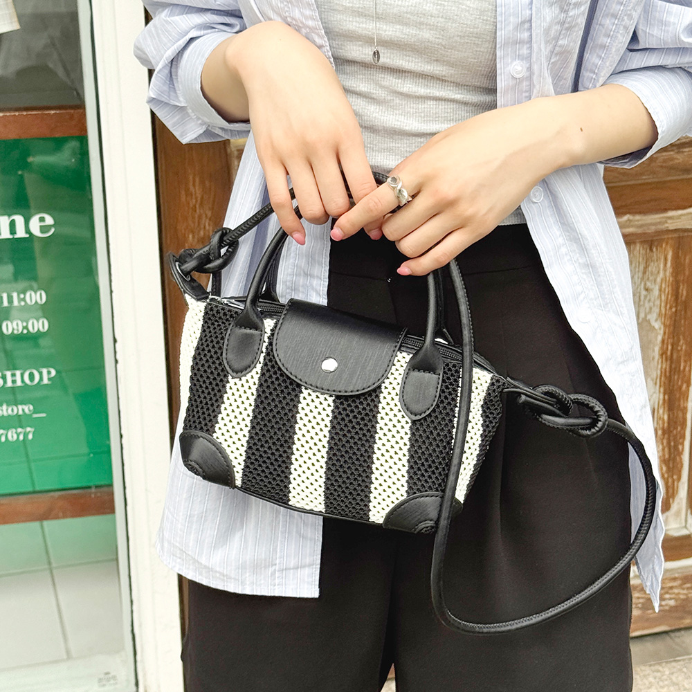 OP_M2383 니트 미니 토트 크로스백