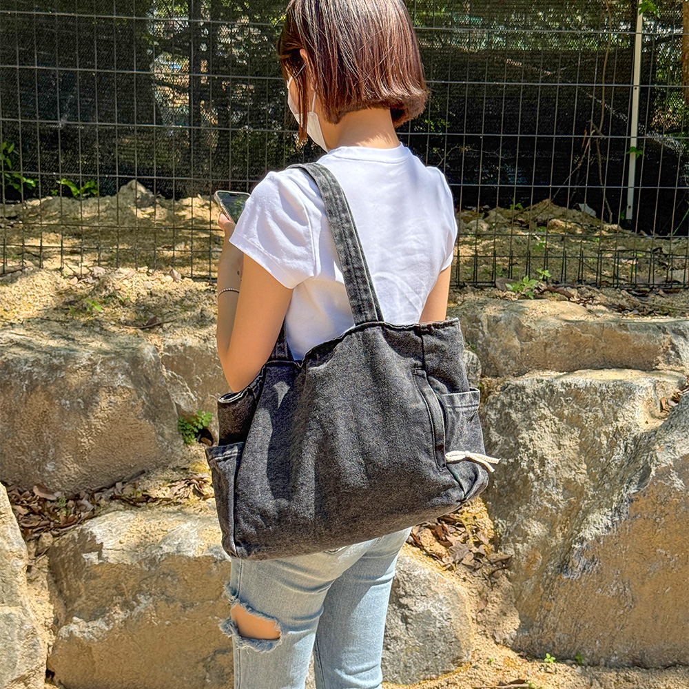 OP_M2407 데일리 캐주얼 데님 숄더백