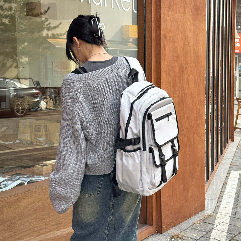 SN_6934 앞포켓 캐주얼 학생 백팩