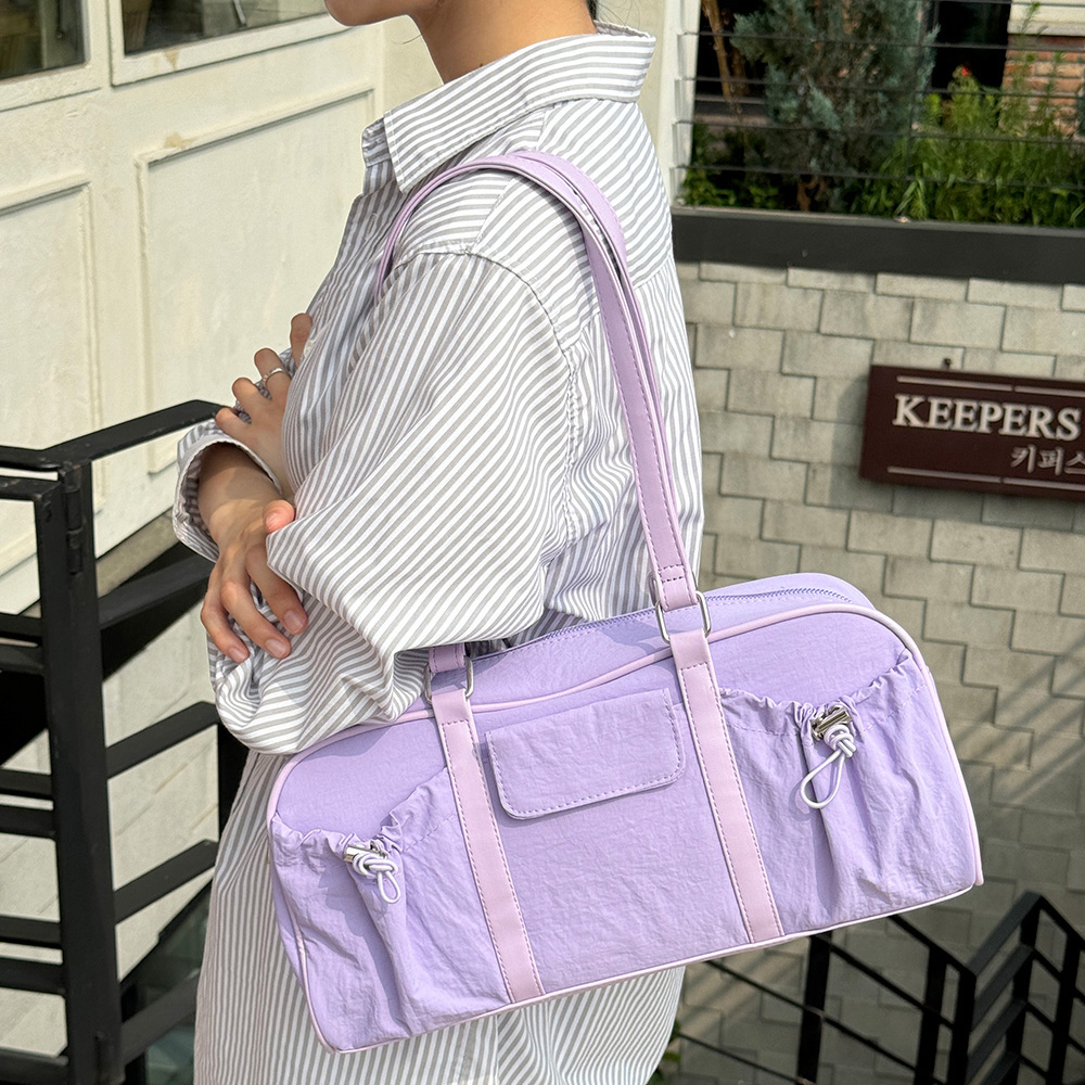 TRD_802 나일론 바스락 보스턴 숄더백