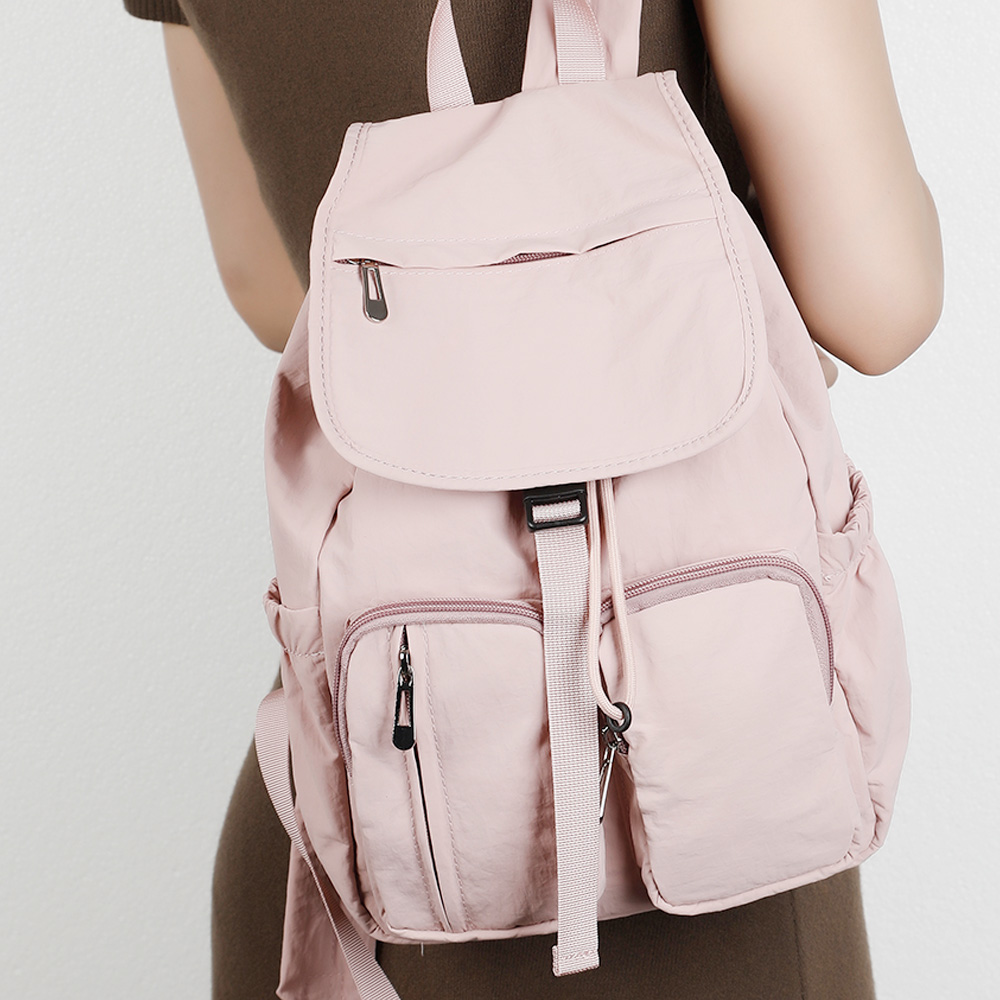 TRD_852 데일리 후드 투포켓 여성 백팩(소)