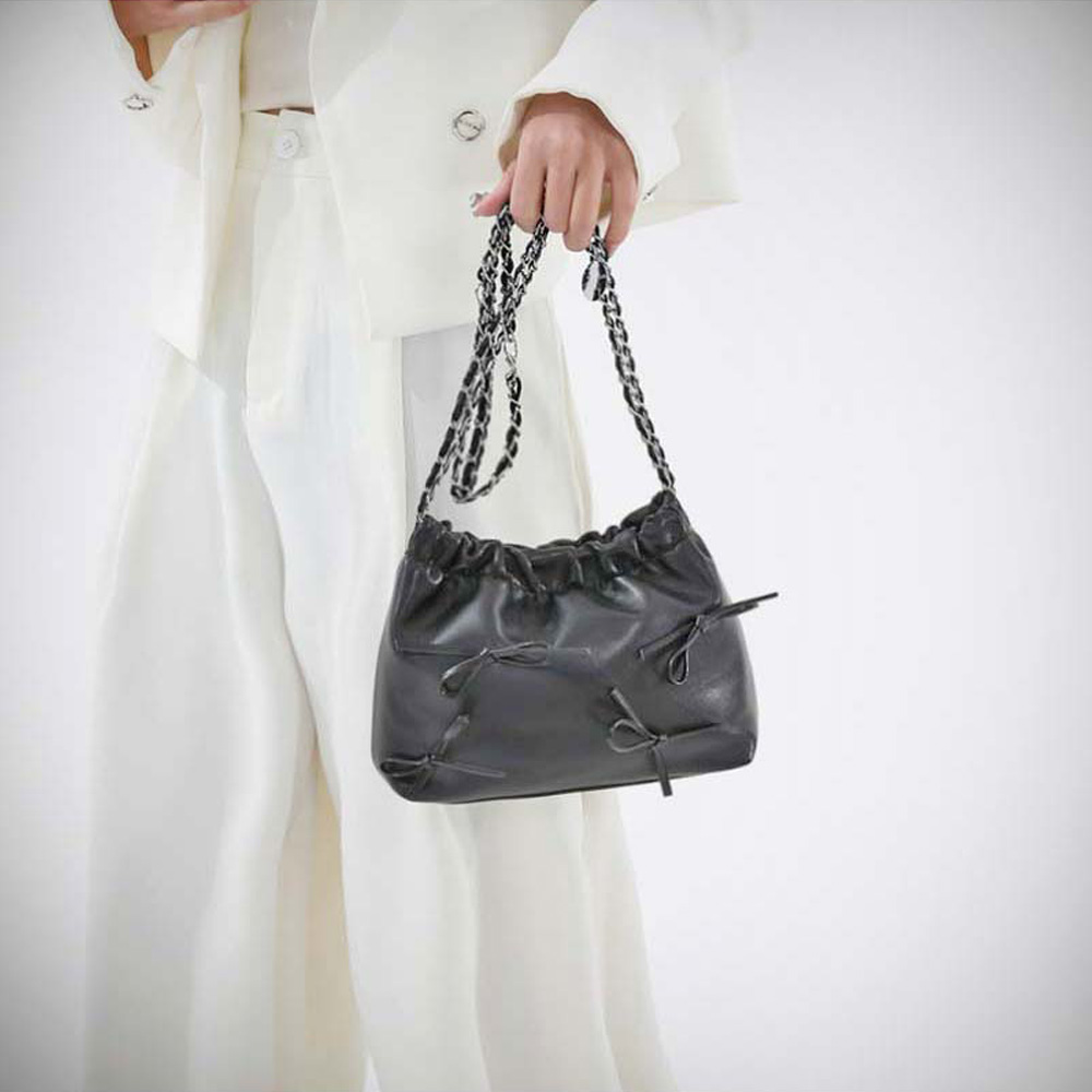 URB_리본조리 핸드백