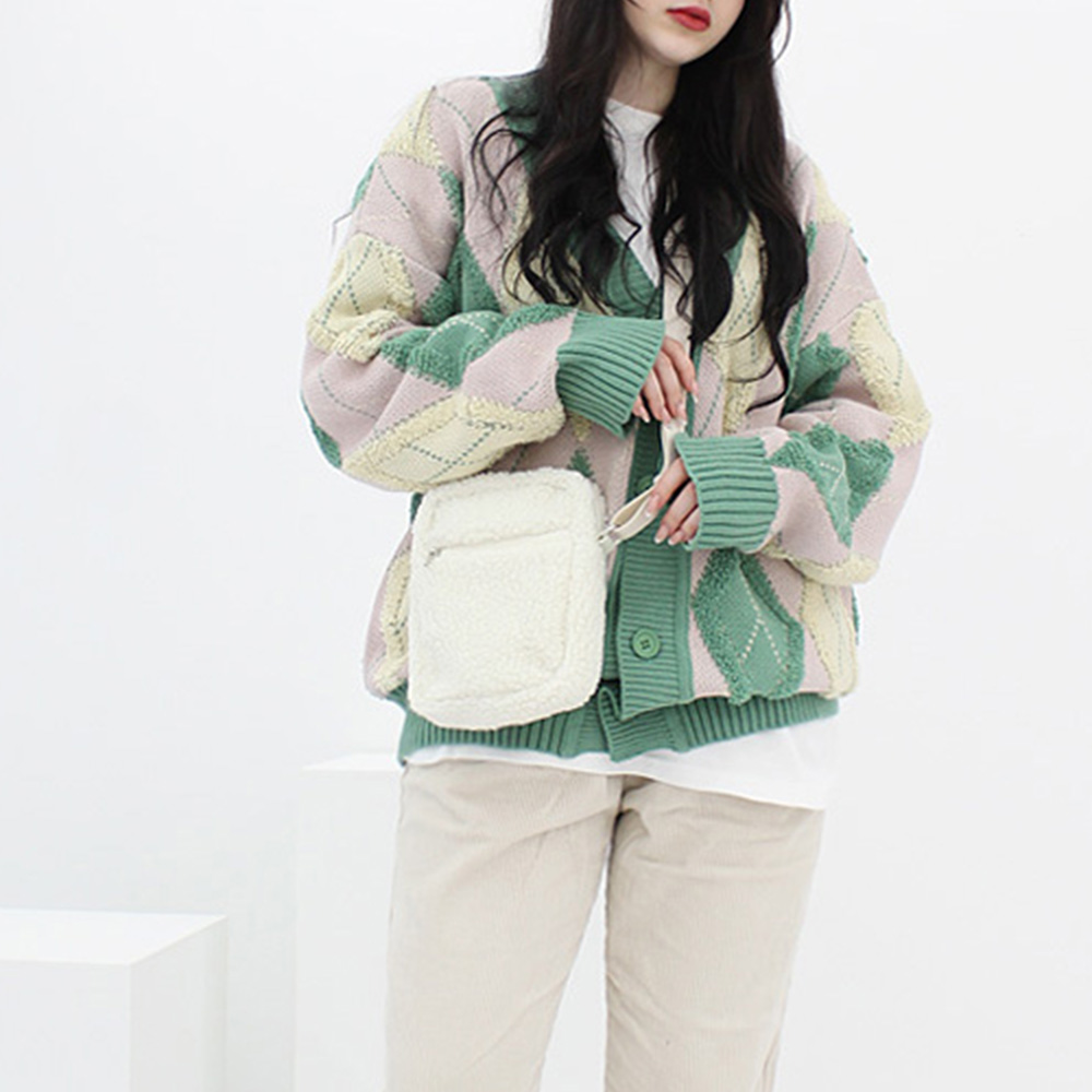 WM_MZ 로디 겨울 양털 뽀글이 가벼운 여성 미니 크로스백 가방 - A타입