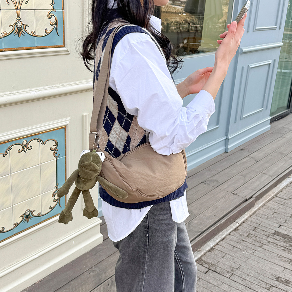 YIC_0481 패딩 캐주얼 호보 크로스백