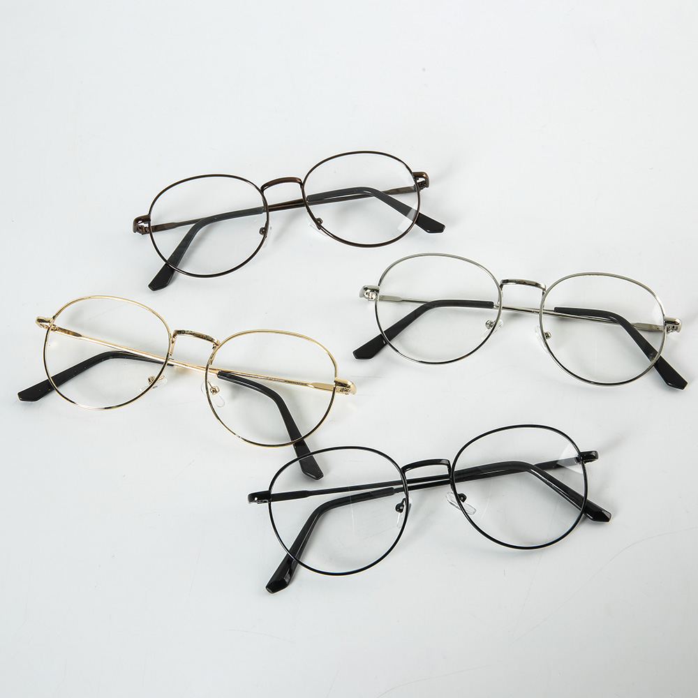 SGBG_쓰고보고 깔끔한 베이지 커플 기본 동그리 안경테 (블루라이트X)_9110