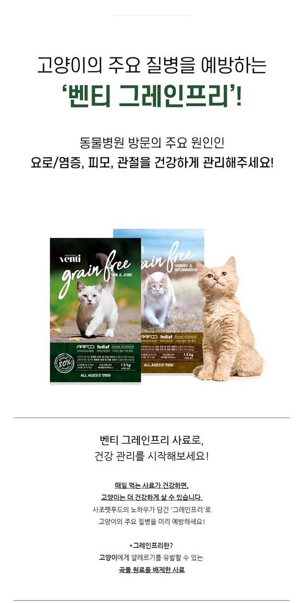 GA-22955 YEW_벤티 고양이사료 그레인프리 요로 케어 5kg 상세 이미지 2