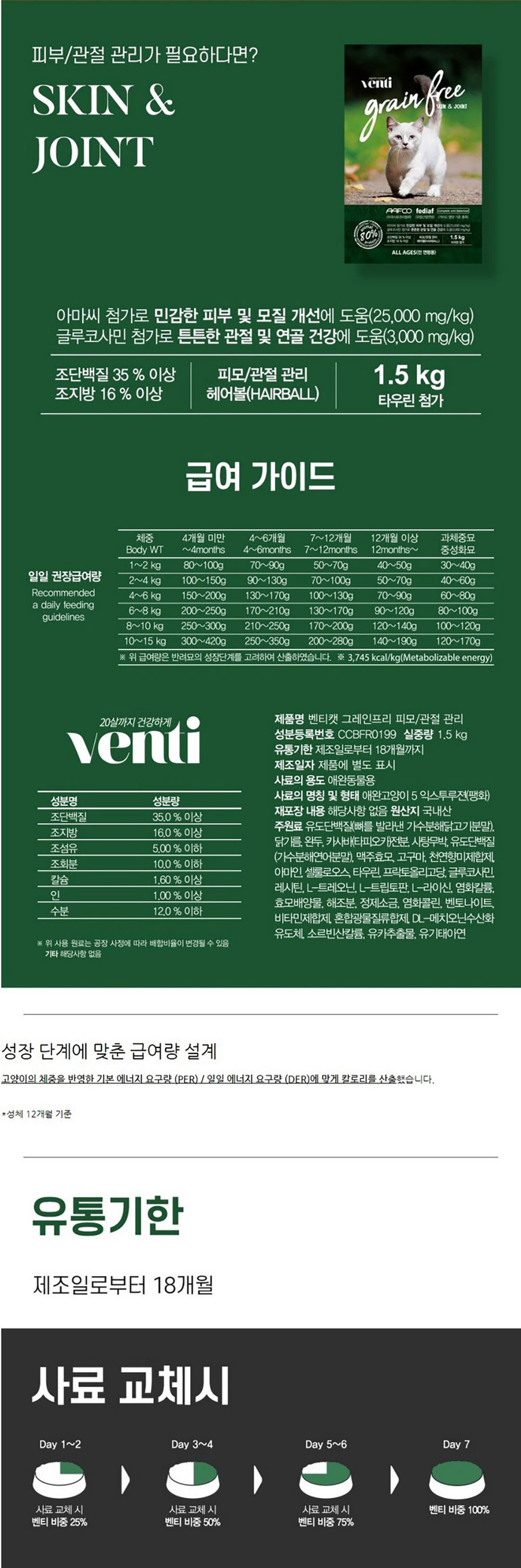 GA-22955 YEW_벤티 고양이사료 그레인프리 요로 케어 5kg 상세 이미지 6