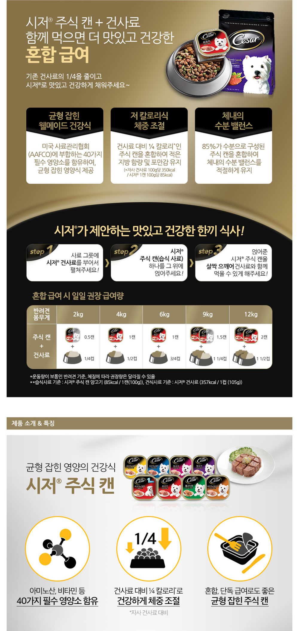 YEW_시저 11세이상 닭고기 캔 100g 상세 이미지 2
