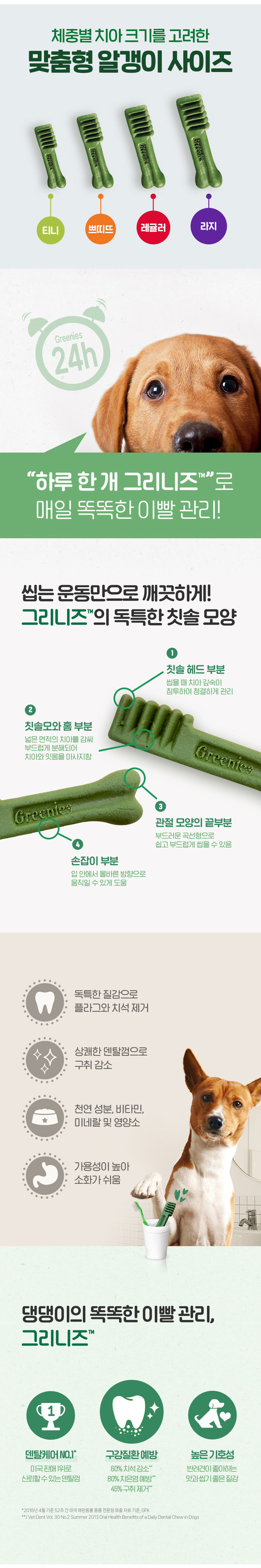 덴탈껌 1.02kg 애견덴탈껌 애견껌 치석개껌 애견양치껌 상세 이미지 2