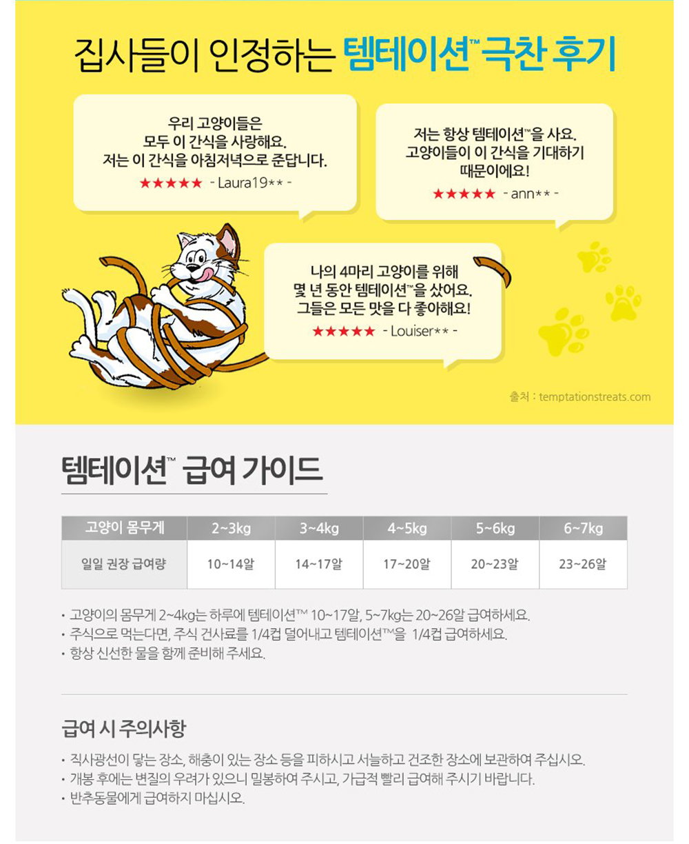 YEW_템테이션 고양이간식 담백한 연어맛 160g 상세 이미지 3