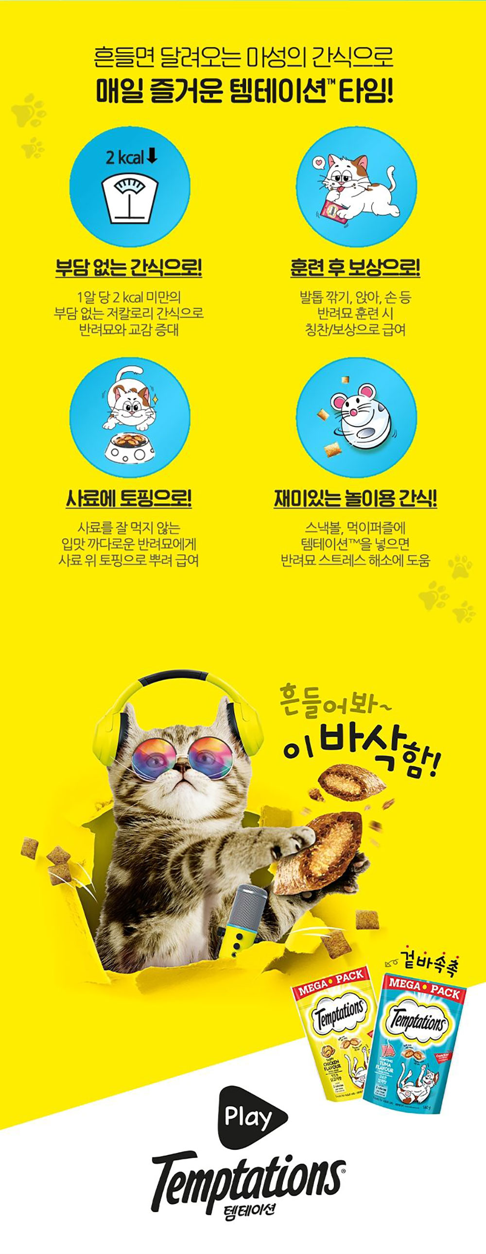 YEW_템테이션 고양이간식 소고기맛 180g 상세 이미지 4