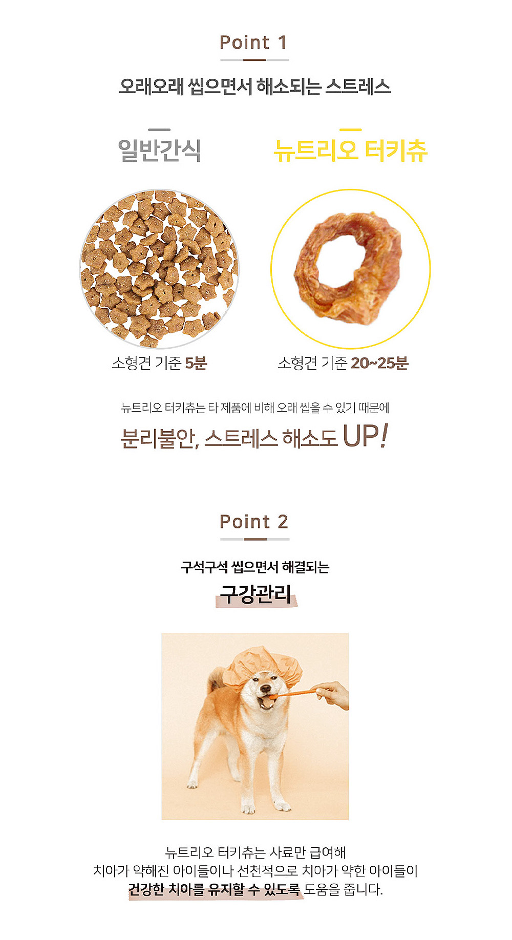 칠면조 힘줄링 10p 애견간식 애완동물간식 애완견간식 강아지간식 상세 이미지 4