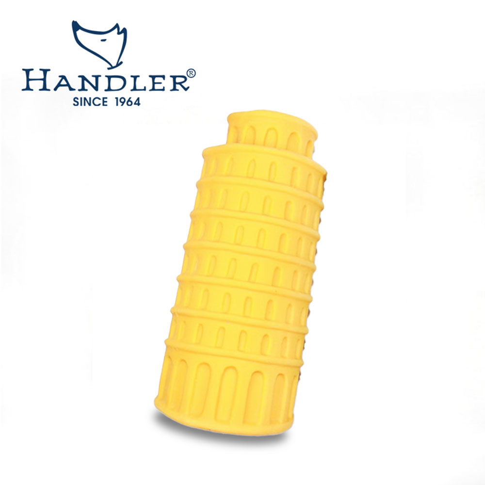 YEW_핸들러 강아지 캐치 놀이 장난감 고무토이 피사의 사탑