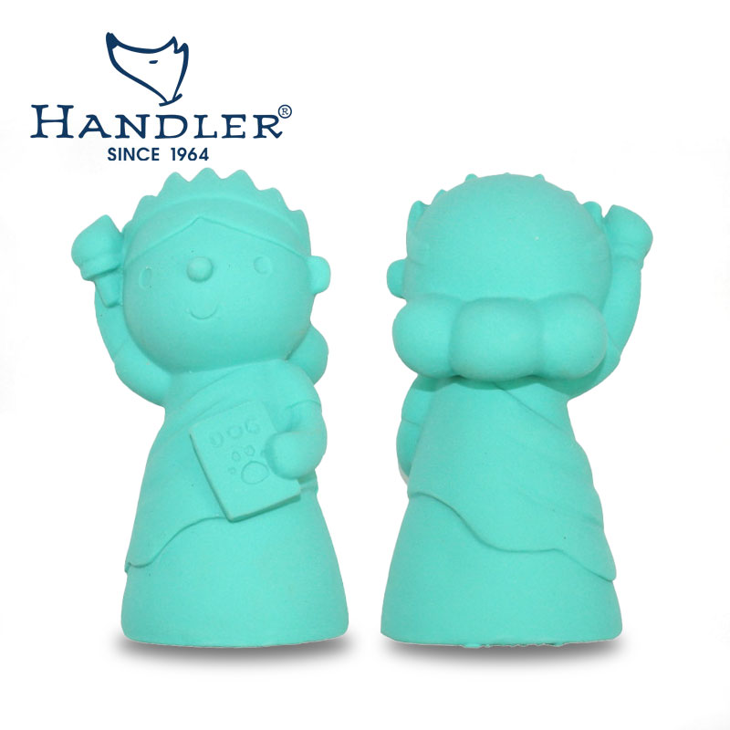 YEW_핸들러 강아지 캐치 놀이 장난감 고무토이 자유의 여신상