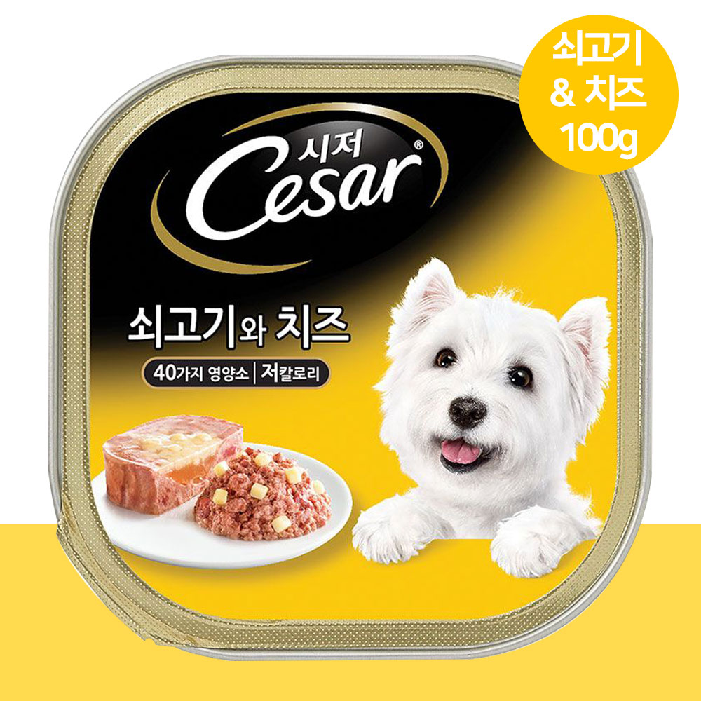 YEW_시저 쇠고기와 치즈 캔 100g