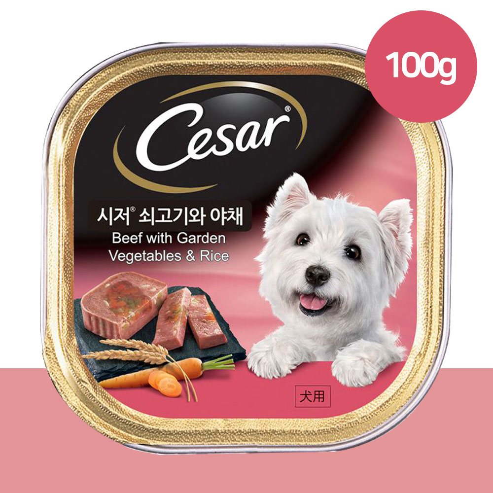 YEW_시저 쇠고기와 가든야채 캔 100g