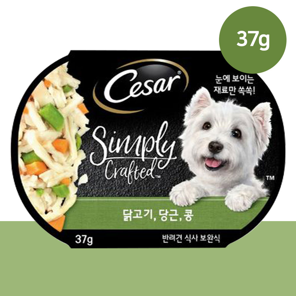 YEW_시저 심플리 닭고기 당근 콩 37g