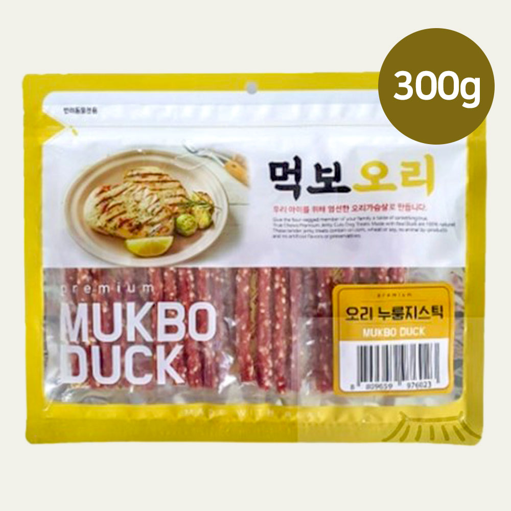 YEW_먹보오리 오리누룽지스틱 300g