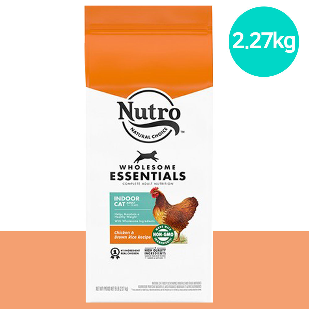 YEW_뉴트로 내추럴초이스 캣 1세이하 닭고기와 현미 2.27kg 고양이사료
