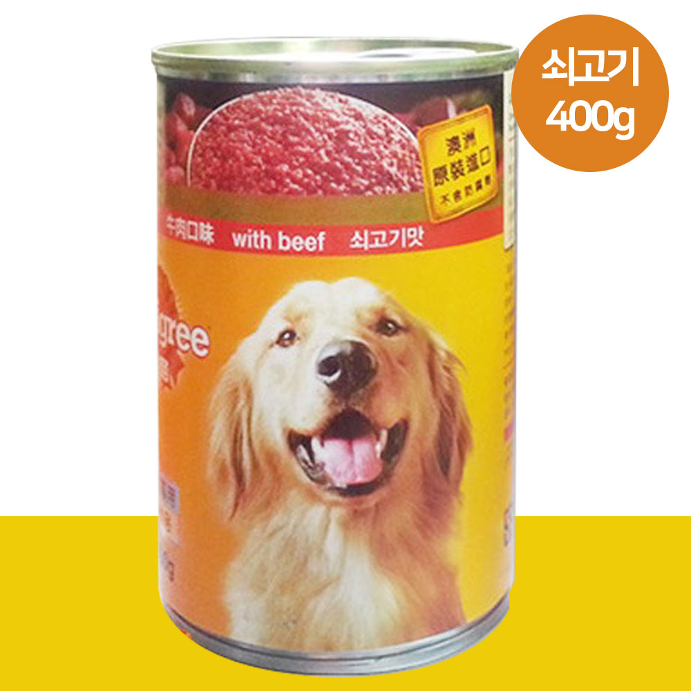 YEW_페디그리 쇠고기 캔 400g