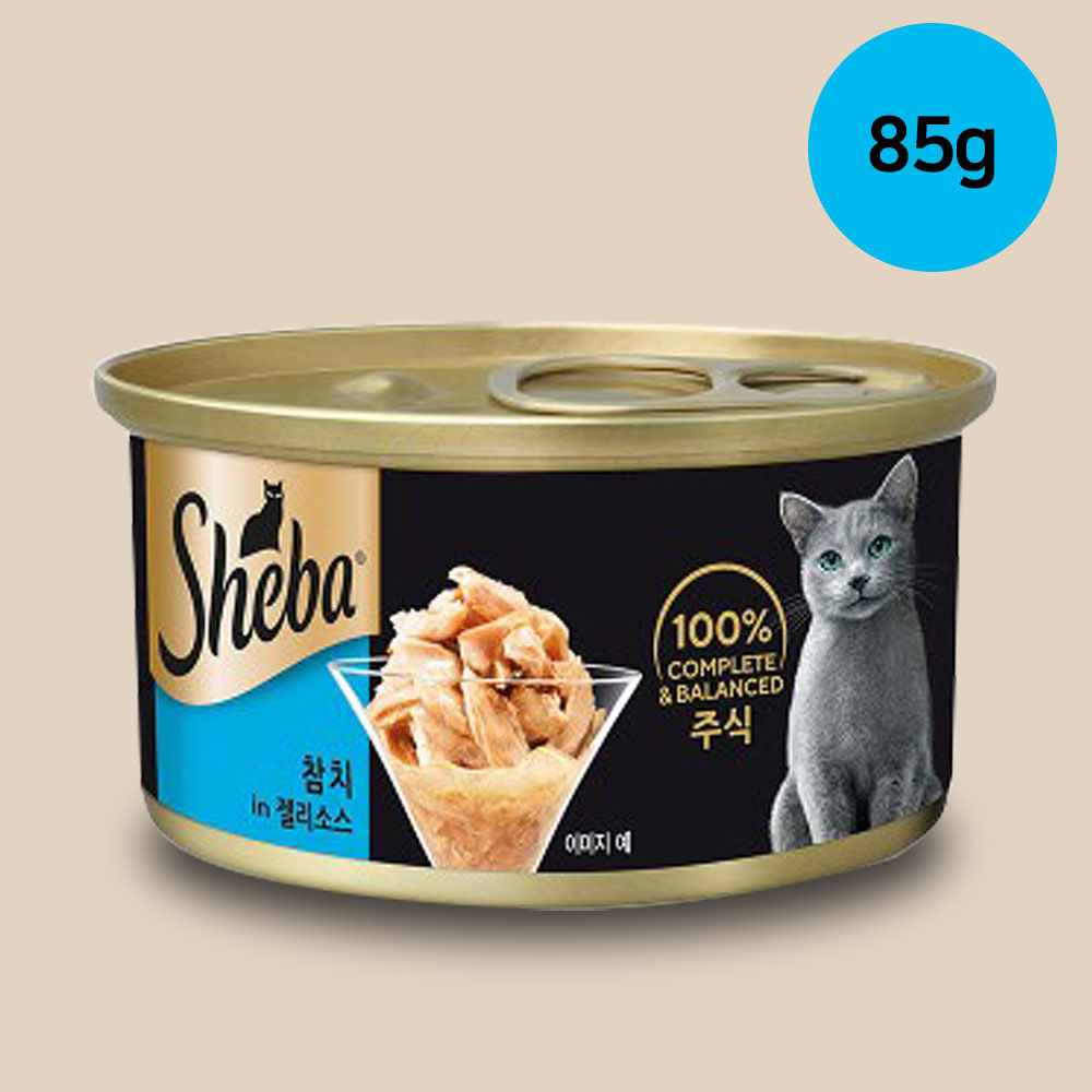 YEW_쉬바 고양이캔 참치와 젤리소스 85g